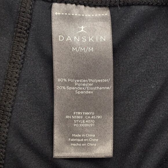 Danskin Women's M Crossover Waist Black Crop Leggings - Picture 13 of 14